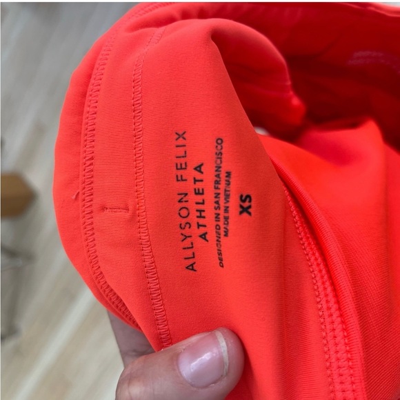 Red orange Athleta running shorts - Picture 4 of 6